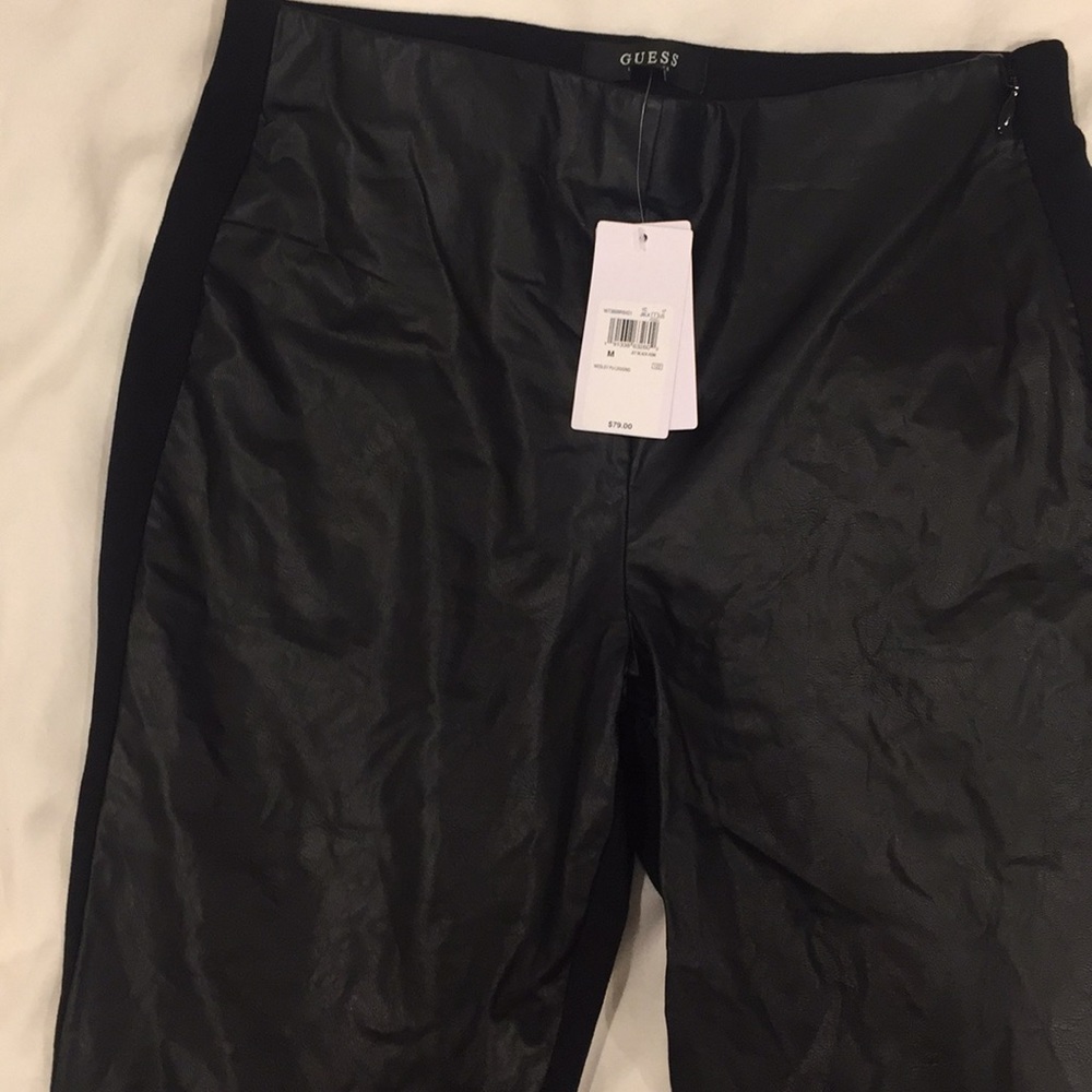 Guess leather front leggings